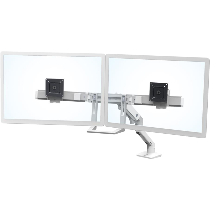 Ergotron HX Dual-Monitor-Schreibtischarm Monitorhalterung, weiß