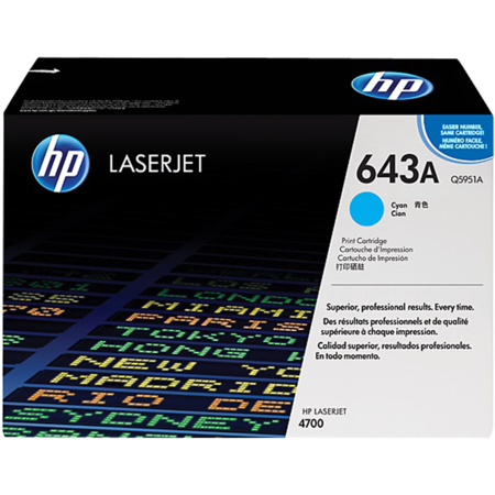 HP Toner cyan 643A (Q5951A), türkis