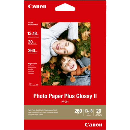 Canon PP-201 Fotopapier, 13x18 (20 Blatt), 260 g/qm
