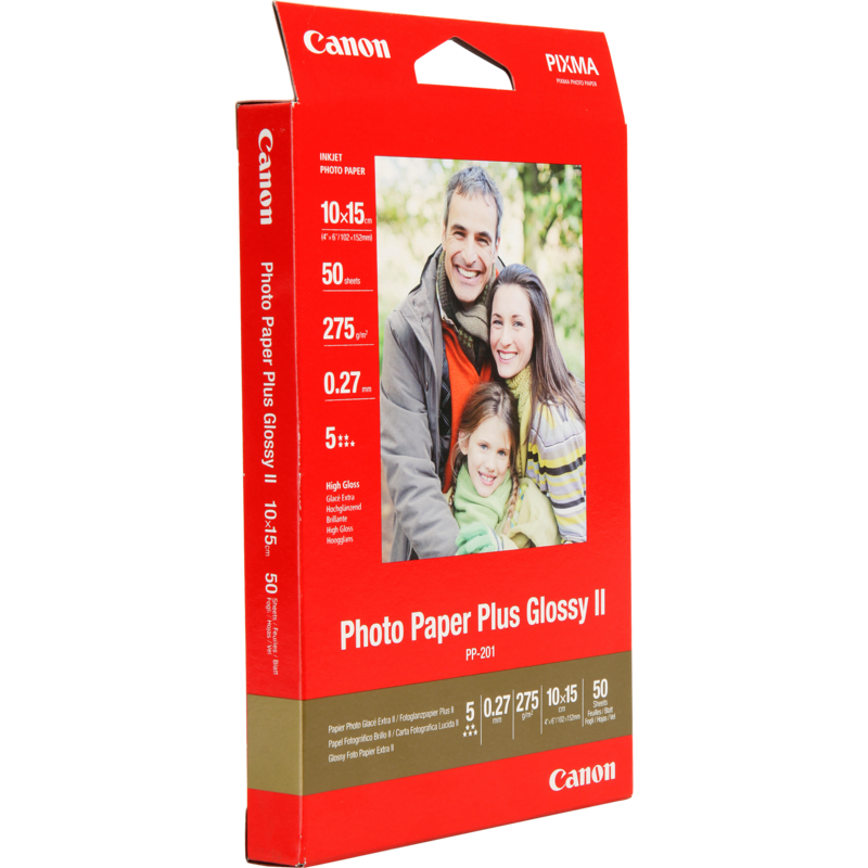 Canon PP-201 Fotopapier, 10x15 (50 Blatt), 275 g/qm