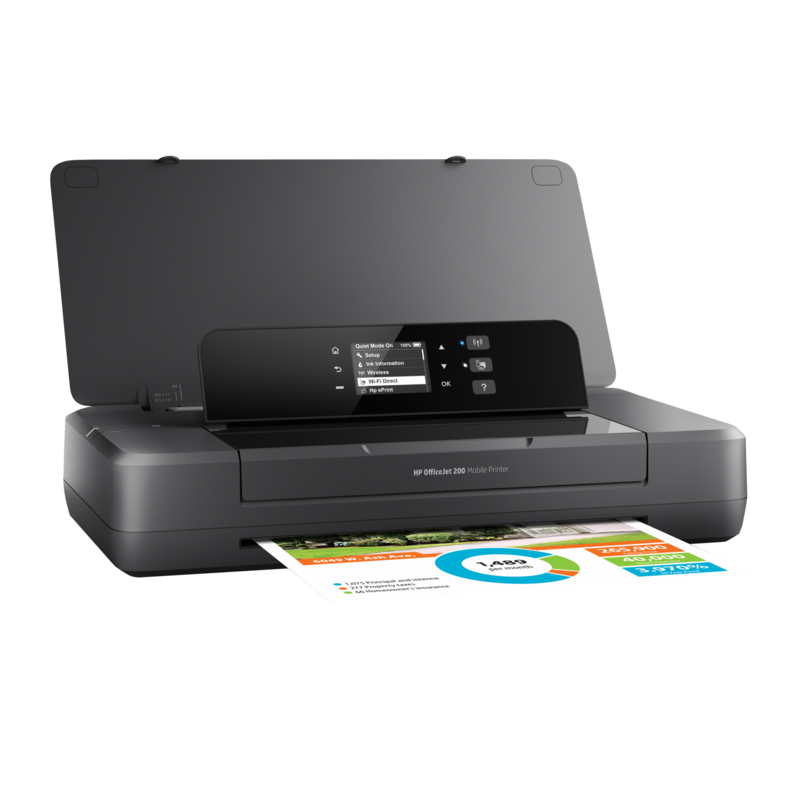 HP OfficeJet 200 Mobildrucker Tintenstrahldrucker, schwarz