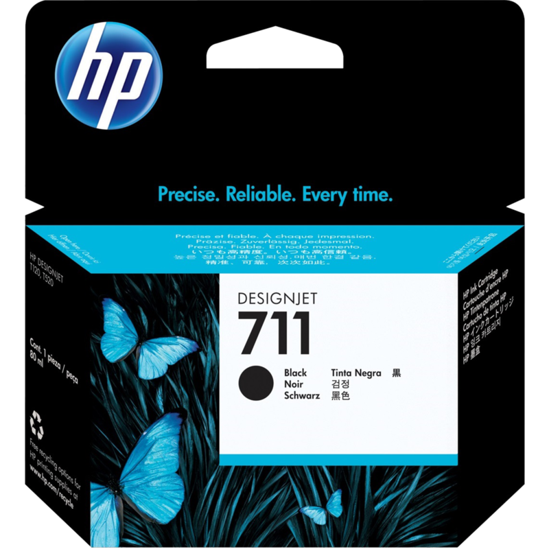 HP Tinte schwarz Nr. 711 (CZ133A)