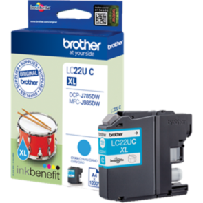 Brother Tinte cyan LC-22UC