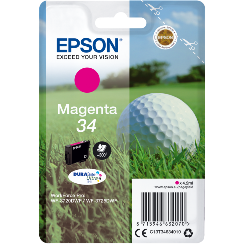 Epson Tinte magenta 34 (C13T34634010), DURABrite Ultra