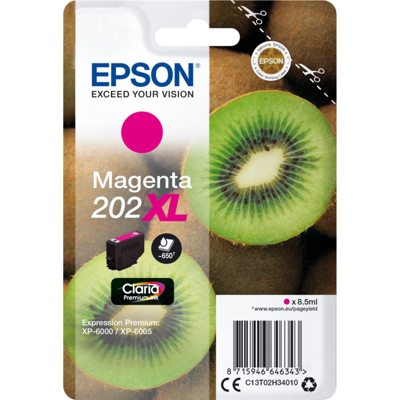 Epson Tinte 202XL magenta C13T02H34010, Claria Premium
