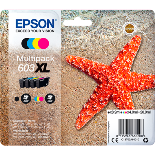 Epson Tinte Multipack 603XL (C13T03A64010)
