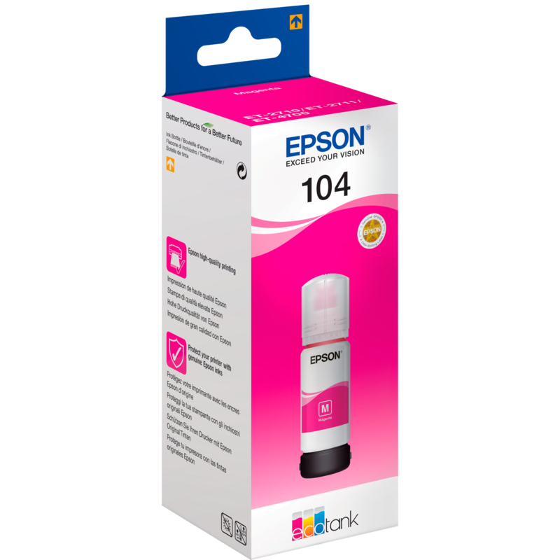 Epson Tinte magenta 104 EcoTank (C13T00P340)