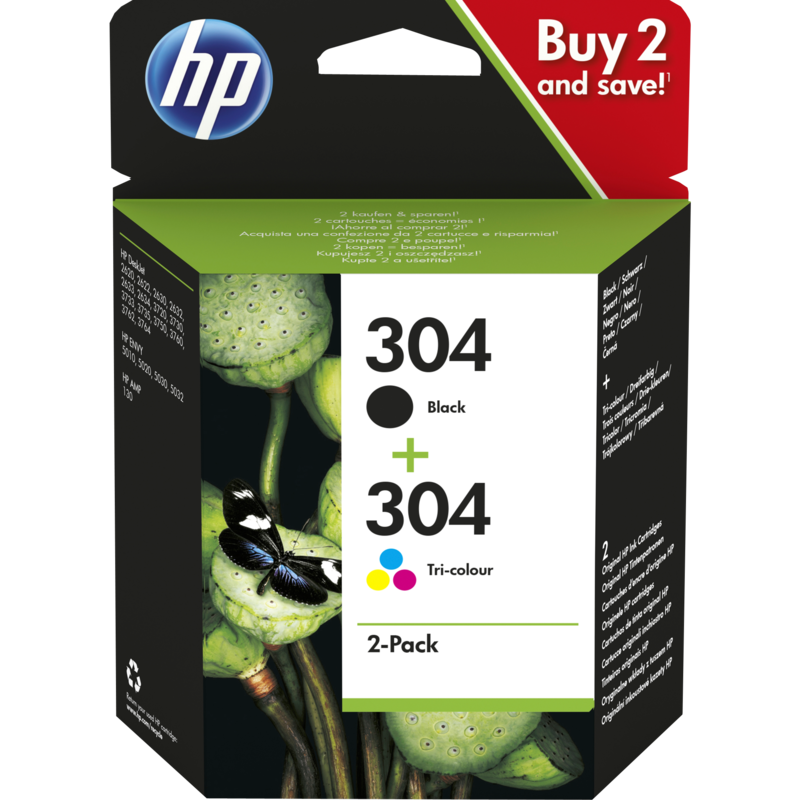 HP Tinte 2er-Pack Nr. 304 (3JB05AE)